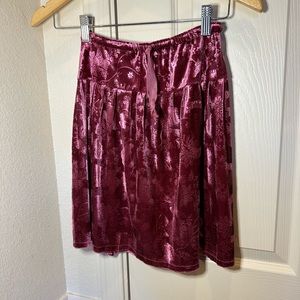 Velvet skirt size 8 girls
